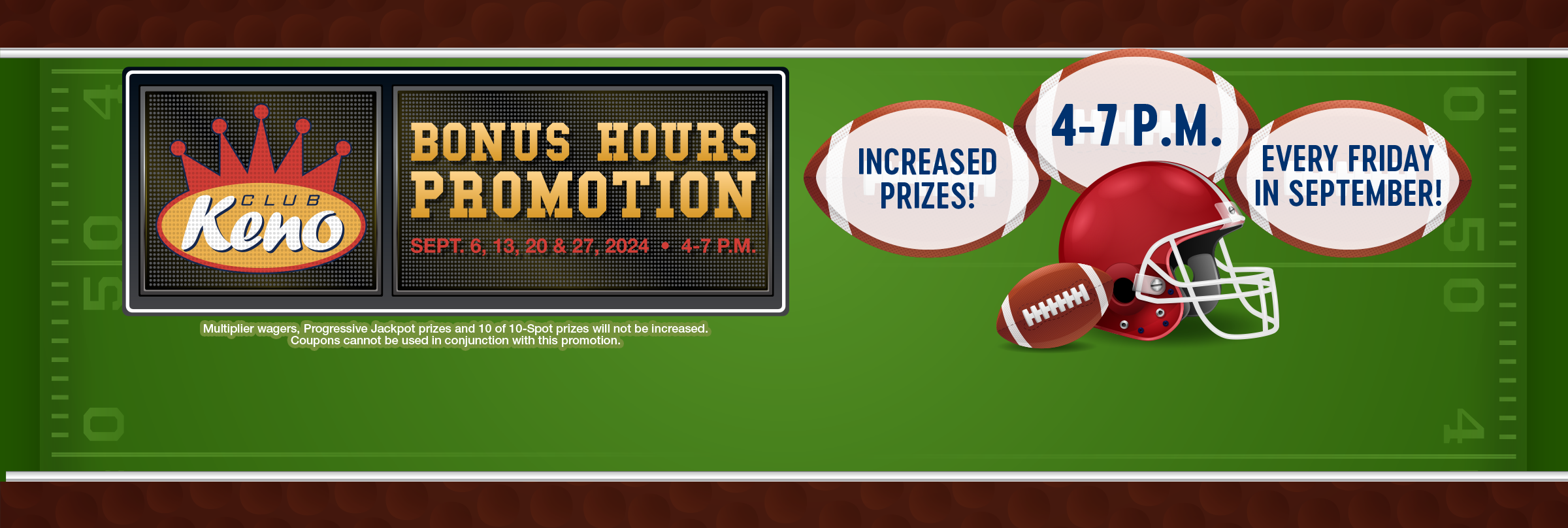 Club Keno Bonus Hours